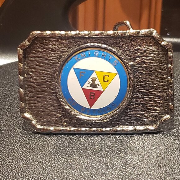 Knights of Pythias Silver Tone Belt Buckle - Vintage - Picture 2 of 4